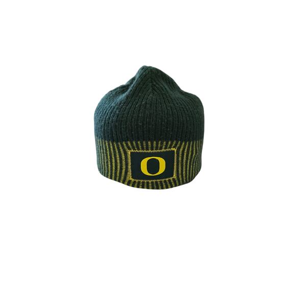 Nike Oregon Ducks Green Knit Beanie Hat One Size Unisex - Picture 1 of 4